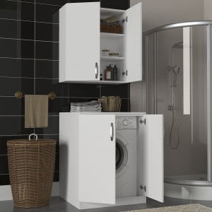 Organizator, Duo Cabinet, UnicUtil, 70 x 67 x 170 cm, Alb - Img 2