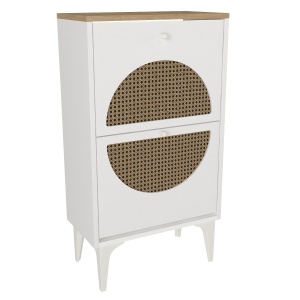 Pantofar Timeless Charm, UnicUtil, 56 x 30 x 101 cm, Alb-Maro, UUORG09 - Img 5