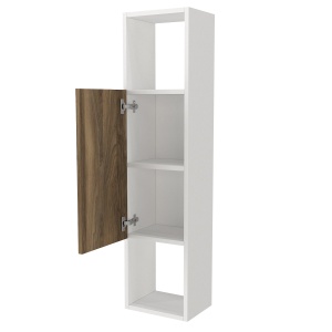 Raft Etajera De Perete, Nordic Elegance, UnicUtil, 29.5 x 22 x 120 cm, Alb-Maro, UUETA42 - Img 8