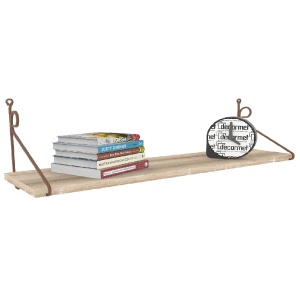 Raft perete, Rustic Charm, UnicUtil, 72 x 27 x 20 cm, Maro - Img 2