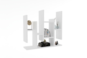 Rafturi perete, Pure Craft, UnicUtil, 70 x 68 x 19 cm, Alb - Img 2