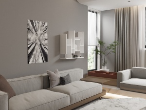 Rafturi perete, Pure Craft, UnicUtil, 70 x 68 x 19 cm, Alb - Img 6