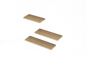 Rafturi perete, Rustic Charm, UnicUtil, 30 x 14 x 2 cm, Stejar - Img 3