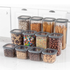Set 12 recipiente alimentare , UnicUtil, Spacious Versatile, Antracit - Img 3
