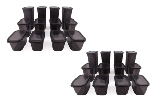 Set 24 recipiente alimentare , UnicUtil, Elegant Compact, Antracit - Img 3