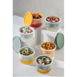 Set 3 caserole plastic , UnicUtil, Stylish Sturdy, Multicolor - Img 1
