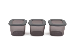 Set 3 recipiente alimentare , UnicUtil, Spacious Versatile, Antracit - Img 2