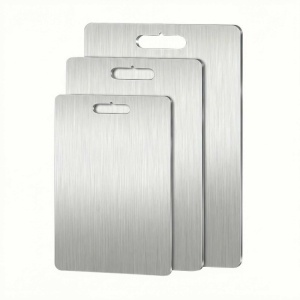 Set 3 tocatoare din otel inoxidabil SUS304, 1.5 mm, argintiu