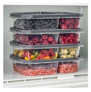 Set 4 caserole plastic , UnicUtil, Modern Sturdy, Antracit