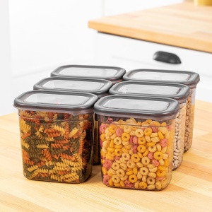 Set 6 recipiente alimentare , UnicUtil, Elegant Spacious, Antracit - Img 1