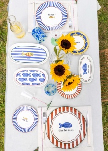Set Farfurii (6 Bucati), Thorn bundle, UnicUtil, Culoarea Albastru - Img 4