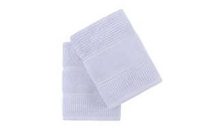 Set prosoape de mana 2 bucati, Premium Feel, UnicUtil, Albastru Deschis - Img 3