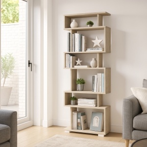 Biblioteca, Modern Loft, UnicUtil, 60 x 19.5 x 162.9 cm, Crem