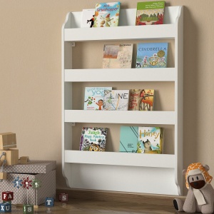 Bibliotecă, Tiny Tales, UnicUtil, 80 x 12 x 120 cm, Alb - Img 3