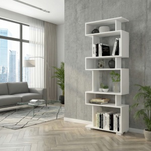 Biblioteca UnicUtil, Alb, 19.5 x 60 x 163 cm - Img 3
