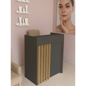 Birou recepție, Karibu LED Front Desk, UnicUtil, Gri-Bej - Img 4