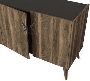 Comodă televizor, Luxe Touch, UnicUtil, 183.6 x 47 x 78 cm, Maro - Img 9