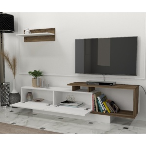 Comodă TV, Asos Tv Unit, UnicUtil, Alb-Maro - Img 4