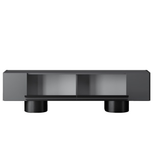 Comoda TV, Bohem Anthracite, UnicUtil, Antracit-Negru, Lățime: 180 cm, Înălțime: 50 cm, Adâncime: 30 cm - Img 7