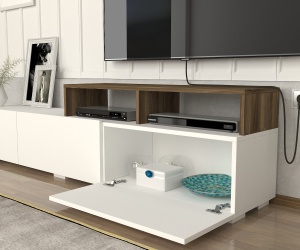 Comoda TV, Sharp Line, UnicUtil, Alb-Maro - Img 5