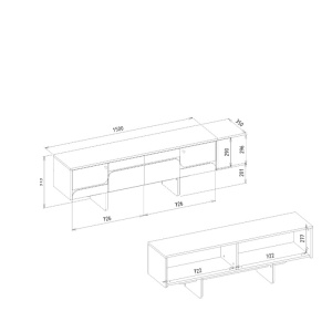 Comoda TV, Smart Balance, UnicUtil, Gri Crem - Img 2