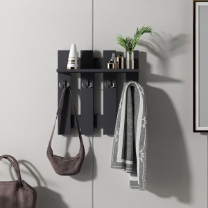 Cuier, Raft Perete, Elegant Space, UnicUtil, 57 x 59 x 18 cm, Gri - Img 1