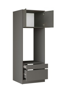 Dulap de baie pentru uscator UnicUtil cu sertar Antracit 65 x 60 x 180 cm - Img 5
