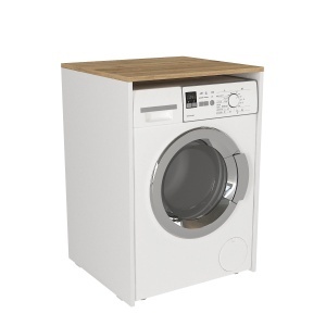 Dulap pentru mașina de spălat din pal melaminat Emorra, design funcțional pentru organizare eficientă, 65 x 60 x 91.8 cm - Img 5