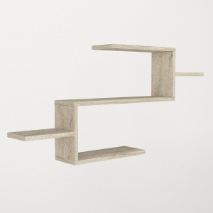 Etajera de Perete, UnicUtil, 104 x 14.5 x 49.4 cm, Travertin - Img 5