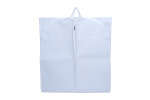 Husa pentru costum, cu maner, din material netesut, Polipropilenă, 60 x 130 cm, Alb, UUHH04 - Img 4