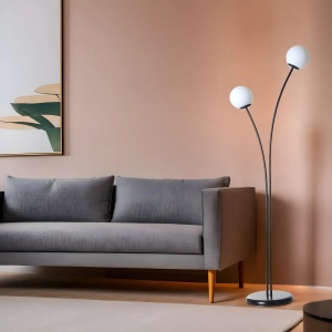 Lampadar, Ripple spark, UnicUtil, Culoarea Negru Alb - Img 1