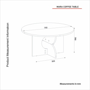 Masă de cafea, Mara Traverten, UnicUtil, Travertin - Img 2