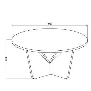 Masă de cafea, Marble Elegance, UnicUtil, 75x75x35 cm, Alb-Auriu - Img 2