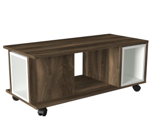 Masa de Cafea UnicUtil Luxury Edition cu Roti, 100 x 45 x 44 cm, Alb Maro - Img 7
