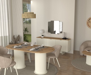 Masa dining, Compact Design, UnicUtil, Crem - Img 4