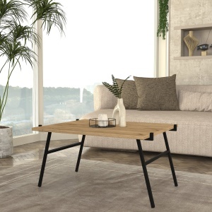 Măsuță de cafea Seramis din pal melaminat, stil compact și funcțional pentru living, 72 x 59.6 x 39 cm - Img 4