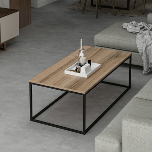 Măsuţă de cafea, Tiger Walnut, UnicUtil, Nuc, Lățime: 120 cm, Înălțime: 42 cm, Adâncime: 60 cm - Img 6