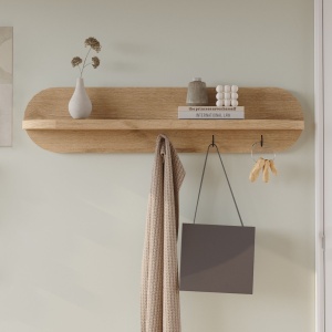 Raft de perete Rattan 60x11x14 cm, PAL melaminat — Novion 2, UnicUtilY