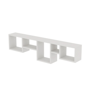 Rafturi perete, Classic Shelf, UnicUtil, 120 x 32 x 17 cm, Alb - Img 2