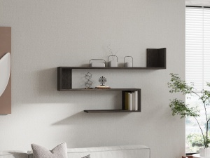 Rafturi perete, Elegant Space, UnicUtil, 120 x 71 x 20 cm, Gri - Img 5