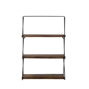 Rafturi perete, Minimal Space, UnicUtil, 40 x 60 x 15 cm, Negru Nuc - Img 3