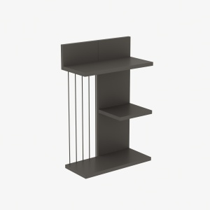Rafturi perete, Simple Shelf, UnicUtil, 40 x 60 x 19 cm, Gri - Img 2