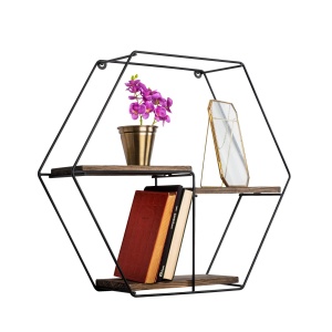 Rafturi perete, Simple Shelf, UnicUtil, 53 x 60 x 15 cm, Negru Nuc - Img 7