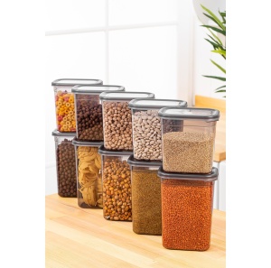 Set 10 recipiente alimentare , UnicUtil, Spacious Lightweight, Antracit - Img 2