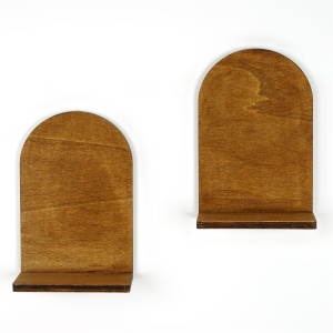 Set 2 Rafturi perete, Rustic Form, UnicUtil, 16 x 26 x 9 cm, Nuc - Img 4
