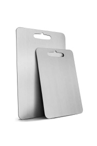 Set 2 tocatoare din otel inoxidabil, 1 mm, argintiu
