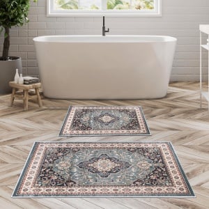 Set covorase baie 2 piese, Deluxe Soft, UnicUtil, Multicolor - Img 1