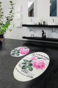 Set covorase baie 2 piese, Deluxe Soft, UnicUtil, Multicolor - Img 1