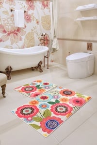 Set covorase baie 2 piese, Elegant Design, UnicUtil, Multicolor - Img 1