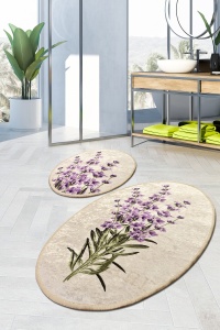Set covorase baie 2 piese, Luxury Touch, UnicUtil, Multicolor